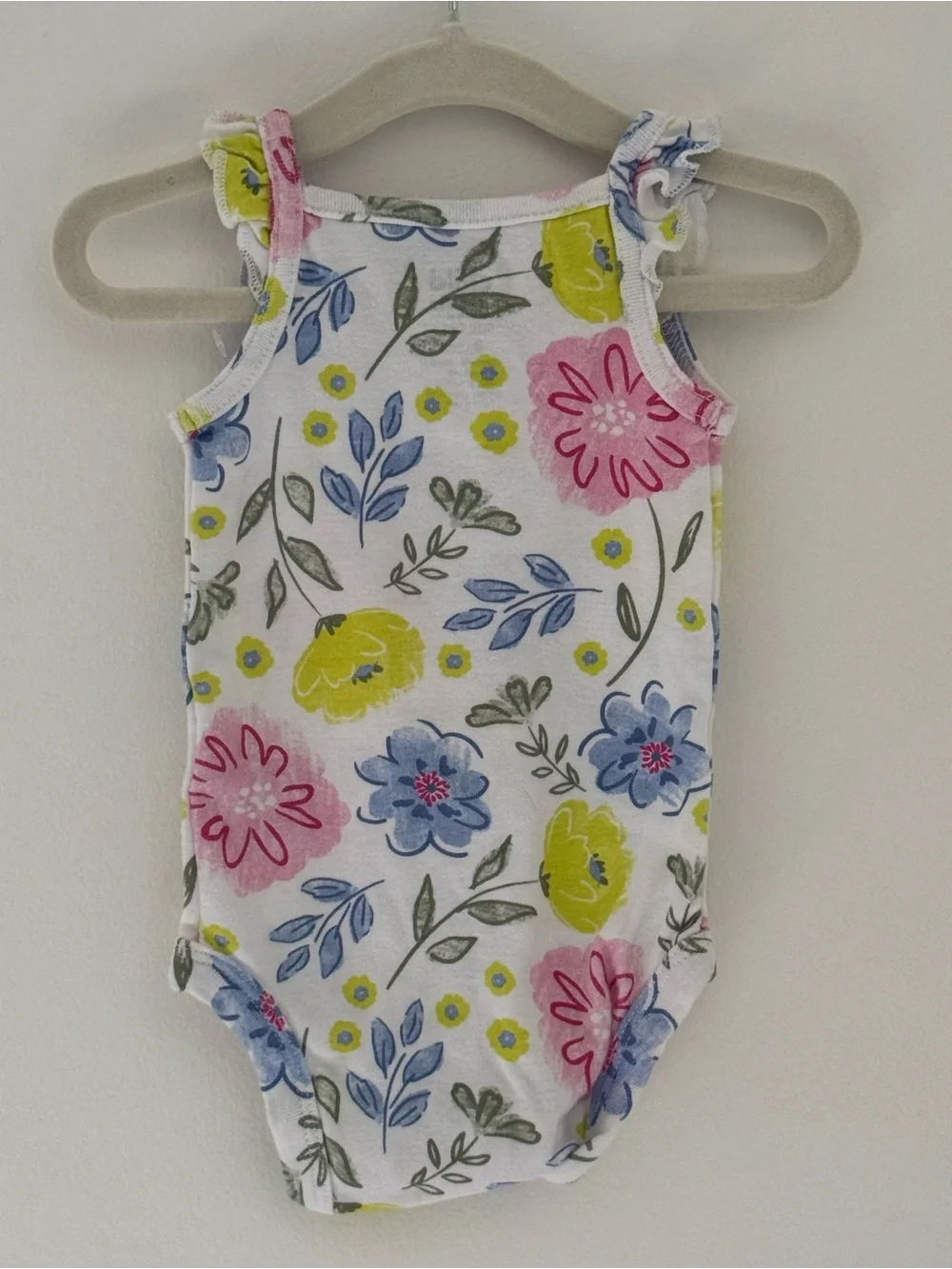 NWOT Carter’s Floral Tank Bodysuit 0-3M Baby Girl Spring Summer